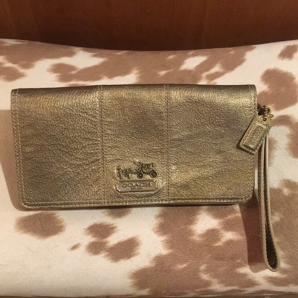 Coach clutch / wallet 9” x 4 1/2”